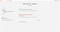 Desktop Screenshot of maartje-aben.blogspot.com