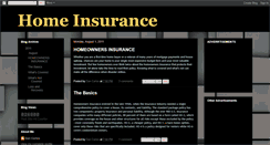 Desktop Screenshot of home-insurance-101.blogspot.com