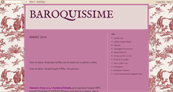 Desktop Screenshot of baroquissime.blogspot.com