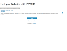 Tablet Screenshot of ipowerhost.blogspot.com