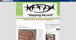 Desktop Screenshot of cece-steppingbeyond.blogspot.com