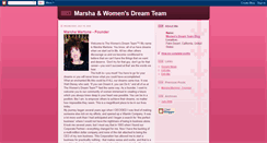 Desktop Screenshot of marshawomensdreamteam.blogspot.com