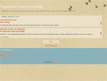 Tablet Screenshot of gqunubegreenecovillage.blogspot.com