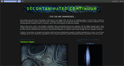 Desktop Screenshot of decontaminated-continuum.blogspot.com