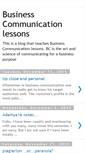 Mobile Screenshot of businesscomlessons.blogspot.com