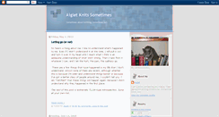 Desktop Screenshot of aigletknits.blogspot.com