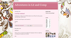 Desktop Screenshot of adventuresinlitandcomp.blogspot.com