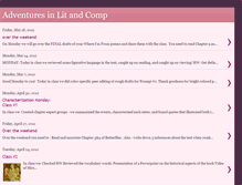 Tablet Screenshot of adventuresinlitandcomp.blogspot.com