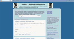 Desktop Screenshot of analisisymodelizacionnumerica.blogspot.com