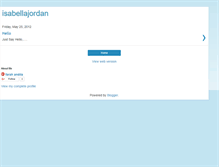 Tablet Screenshot of isabellajordan.blogspot.com