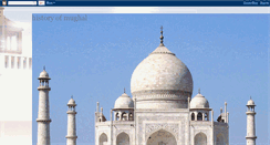 Desktop Screenshot of historyofmughal.blogspot.com