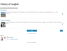 Tablet Screenshot of historyofmughal.blogspot.com