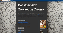 Desktop Screenshot of hopenotshaken.blogspot.com