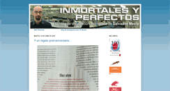 Desktop Screenshot of inmortalesyperfectos.blogspot.com