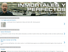 Tablet Screenshot of inmortalesyperfectos.blogspot.com