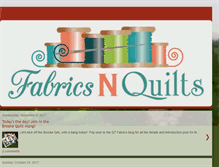 Tablet Screenshot of fabricsnquilts.blogspot.com