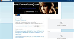 Desktop Screenshot of choosediscreetly.blogspot.com