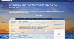 Desktop Screenshot of dalperspoldalampung.blogspot.com