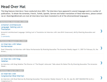 Tablet Screenshot of headoverhat.blogspot.com