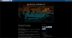 Desktop Screenshot of detritusmirabilis.blogspot.com