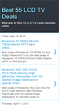 Mobile Screenshot of best55lcdtvdeals.blogspot.com