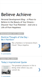 Mobile Screenshot of believeachievesucceed.blogspot.com