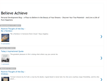 Tablet Screenshot of believeachievesucceed.blogspot.com