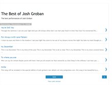 Tablet Screenshot of bestofjoshgroban.blogspot.com