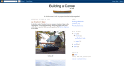 Desktop Screenshot of building-a-canoe.blogspot.com