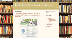 Desktop Screenshot of ecampus-informazioni.blogspot.com