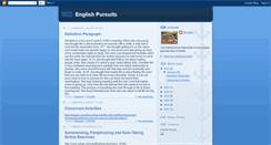 Desktop Screenshot of englishpursuits.blogspot.com