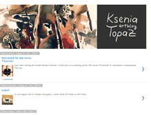 Tablet Screenshot of kseniatopaz.blogspot.com