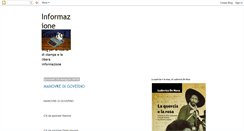 Desktop Screenshot of informazionecontro.blogspot.com