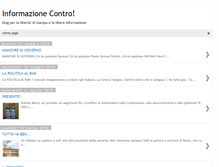 Tablet Screenshot of informazionecontro.blogspot.com