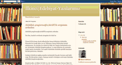 Desktop Screenshot of ilikniciyazilari.blogspot.com