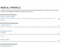 Tablet Screenshot of medicalchronicle.blogspot.com