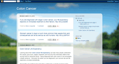 Desktop Screenshot of coloncancerlifeexpectancy.blogspot.com