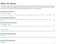 Tablet Screenshot of itswhats4dinner.blogspot.com