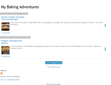 Tablet Screenshot of mybakingadventures.blogspot.com