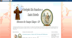 Desktop Screenshot of paroquiasaofranciscoesantoestevao.blogspot.com