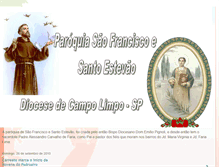 Tablet Screenshot of paroquiasaofranciscoesantoestevao.blogspot.com