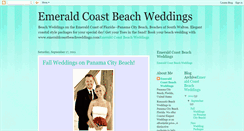 Desktop Screenshot of emeraldcoastbeachweddings.blogspot.com