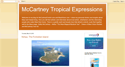 Desktop Screenshot of mccartneytropicalexpressions.blogspot.com