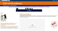 Desktop Screenshot of elblocdefeliuguillaumes.blogspot.com