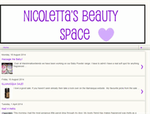 Tablet Screenshot of nicolettasbeautyspace.blogspot.com