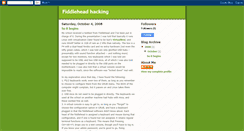 Desktop Screenshot of fiddleheadhacking.blogspot.com