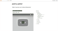 Desktop Screenshot of poetrypatter.blogspot.com