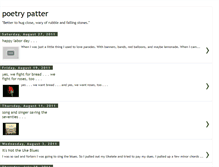 Tablet Screenshot of poetrypatter.blogspot.com