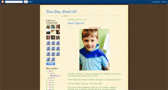 Desktop Screenshot of nicedaydontit.blogspot.com