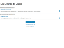 Tablet Screenshot of lezardsdelescar.blogspot.com